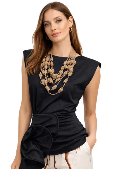Liviana Conti Women's Necklace  In Flames In Brown