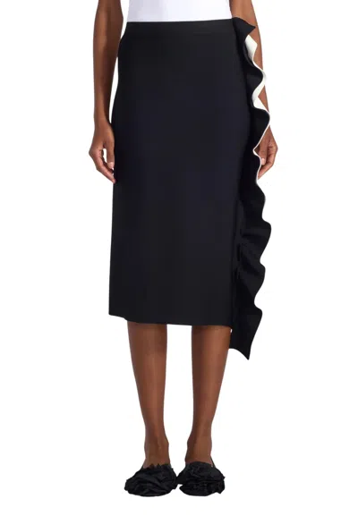 Liviana Conti Women's Skirt  Rouge On The Side In Black