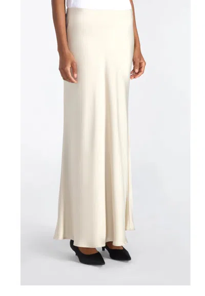 Liviana Conti Women's Skirt  Satin Finish In White