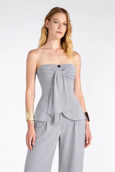 Liviana Conti Women's Top  A Bustier In Gray