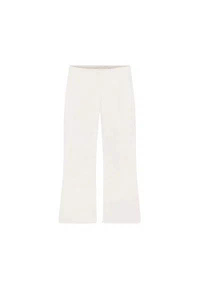 Liviana Conti Women's Trousers  Adhering In White