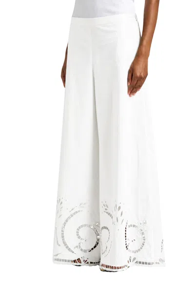 Liviana Conti Women's Trousers  Charlie In White