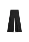 Liviana Conti Flared Cropped Trousers In Black