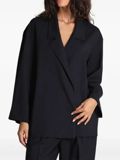 Liviana Conti Wool Jacket In Blue