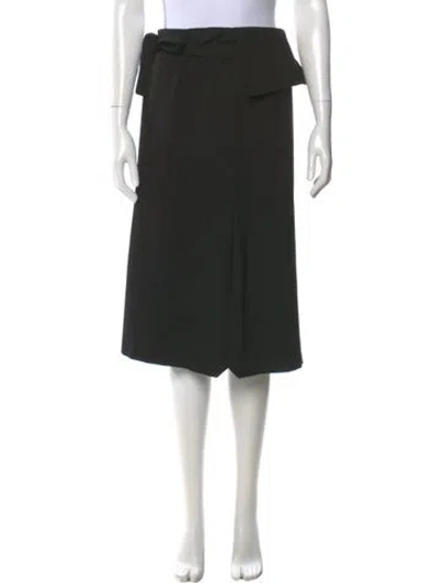 Pre-owned Liviana Conti Wool Mini Skirt In Black