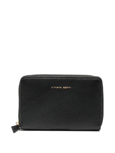 Liviana Conti Zip  Wallet In Black