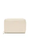 Liviana Conti Zipped Wallet In Neutral