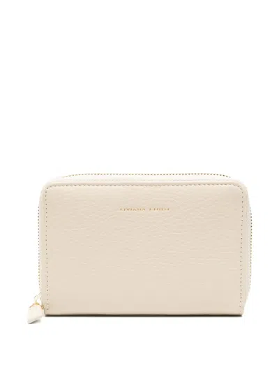 Liviana Conti Zipped Wallet In Neutral