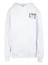 Livincool Palm Tree-embroidered Hoodie In White