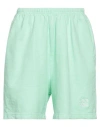 Livincool Woman Shorts & Bermuda Shorts Lime Green Size S Cotton In Green