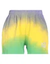 Livincool Woman Shorts & Bermuda Shorts Yellow Size L Cotton In Yellow