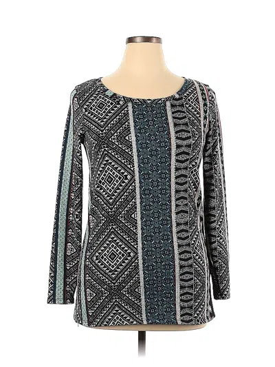 Pre-owned Living Doll Long Sleeve T-shirt In Black