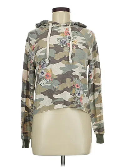 Pre-owned Living Doll Pullover Hoodie In Green