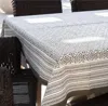 Living Imprints Square Table Cloth - 60" X 60" In Misty Taupe