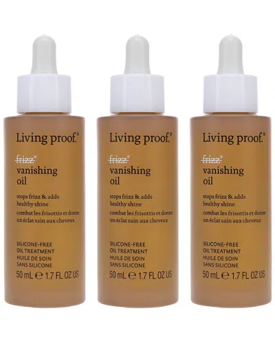 Living Proof 1.7oz No Frizz Vanishing Oil Pack Of 3