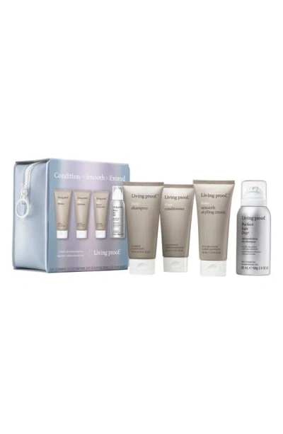 Living Proof ® Condition, Smooth + Extend 4-piece Hair Care Trial Kit In Multi