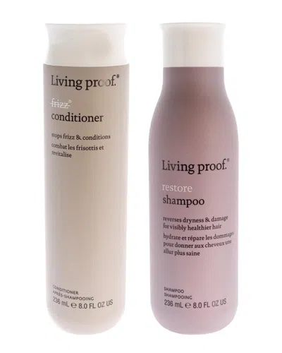 LIVING PROOF LIVING PROOF LIVING PROOF NO FRIZZ CONDITIONER & RESTORE SHAMPOO - DRY OR DAMAGED HAIR KIT