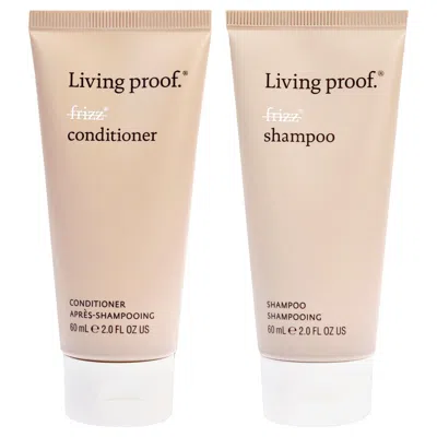 Living Proof No Frizz Shampoo And Conditioner Kit By  For Unisex - 2 Pc Kit 2oz Shampoo, 2oz Conditio In Transparent