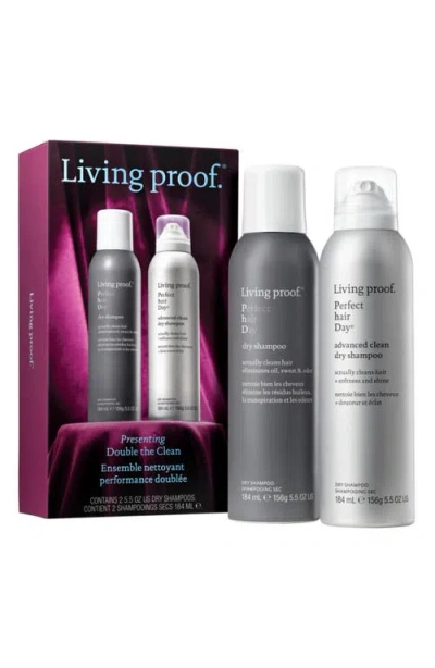 Living Proof ® Presenting Double The Clean  Dry Perfect Hair Day Shampoo Kit In Purple