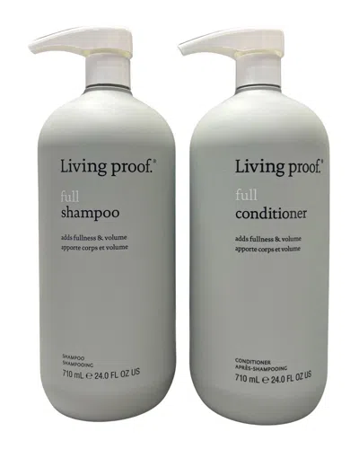 Living Proof Unisex 24oz Full Shampoo & Conditioner Liter Duo In White