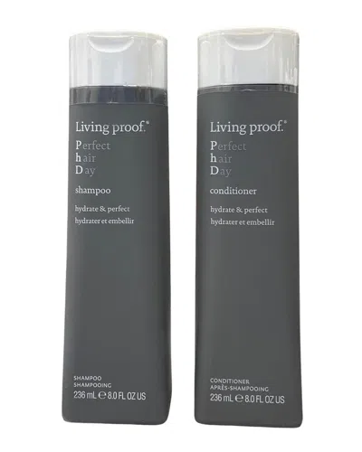 Living Proof Unisex 8oz Perfect Hair Day Shampoo & Conditioner Duo In White