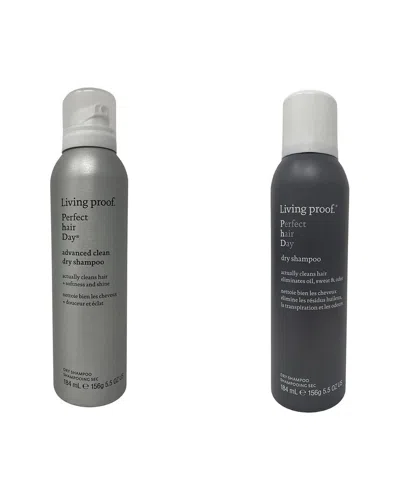 Living Proof Unisex Advanced Clean Dry Shampoo & Phd Dry Shampoo Duo In White