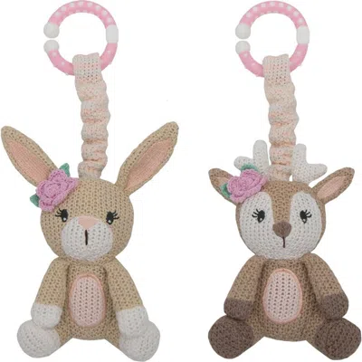 Living Textiles Kids'  2pk Stroller Toy In Brown