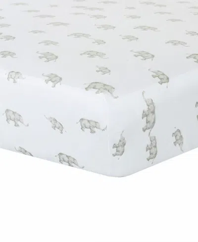 Living Textiles Baby Boys And Girls Elephant Heritage Collection Crib Sheet In Multicolor