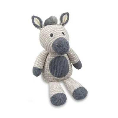 Living Textiles Whimsical Knit Toy In Blue