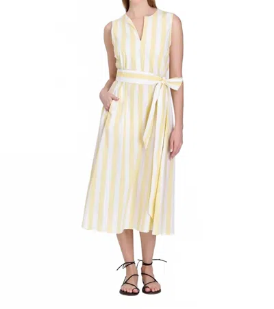 Livro Annie Dress In Club Stripe In Neutral