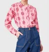 Livro Bradley Long Sleeve Shirt In Pink In Multi