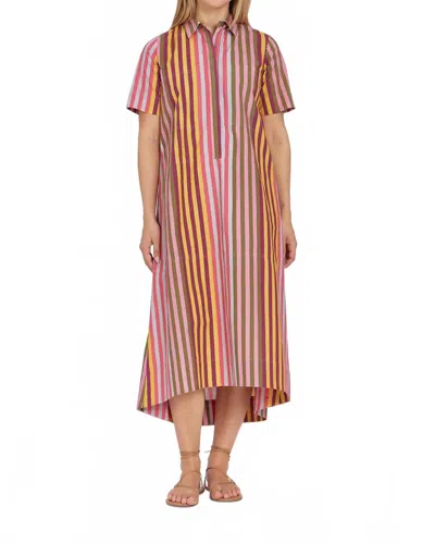 Livro City Midi Dress In Kasbah Stripe In Multi
