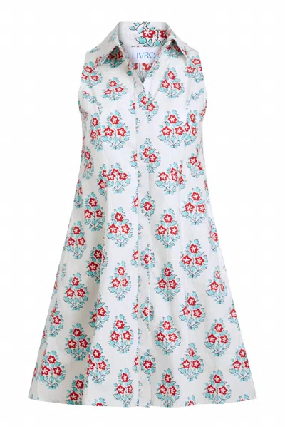 Livro Courtside Mini Dress In Liberty Stamp In Multi