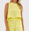 Livro Pool Shorts And Matching Top In Citron In Green