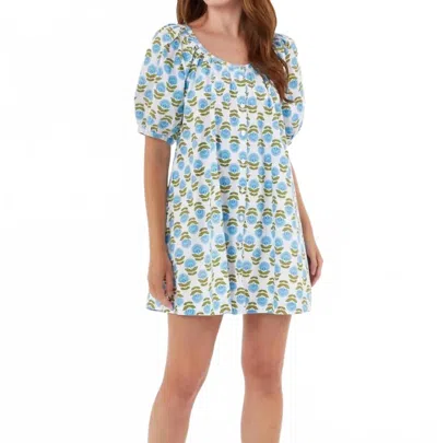 Livro Day Dress In Liv Blue Motiff In Multi