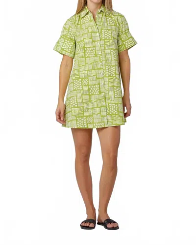 Livro Dock Collar Mini Dress In Light Green