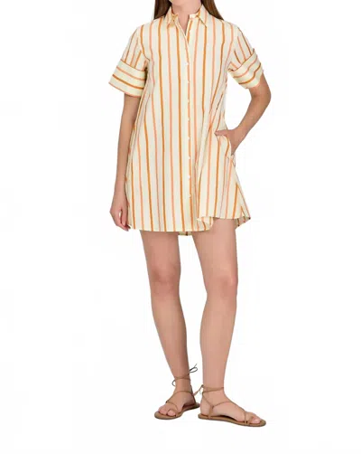 Livro Dock Mini Dress In Dunmore Stripes In Multi