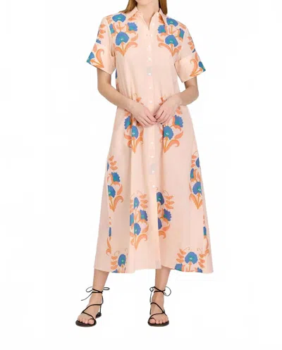 Livro Gibbons Midi Dress In Pink Sands