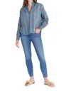 Livro Jane Top In Bouquet Stripe In Multi