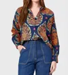 Livro Jane Top In Multi In Blue