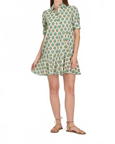 Livro Liv Mini Dress In Salt Blush In Green