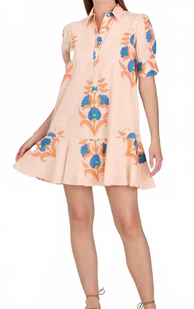 Livro Liv Mini Dress In Pink Sands In Multi