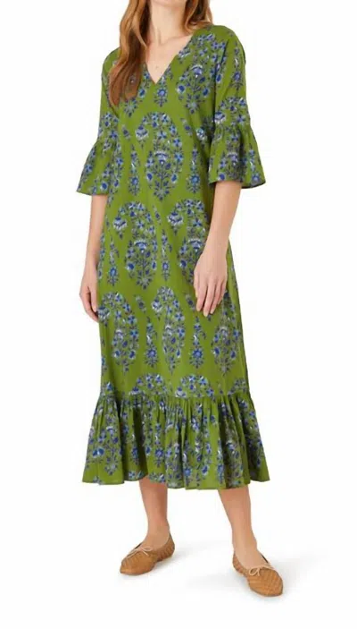 Livro Orchard Floral Paisley Dress In Green