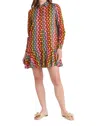 Livro Polly Dress In Festive Stripe In Multi