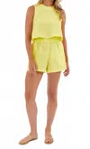 Livro Pool Shorts And Matching Top In Citron In Yellow