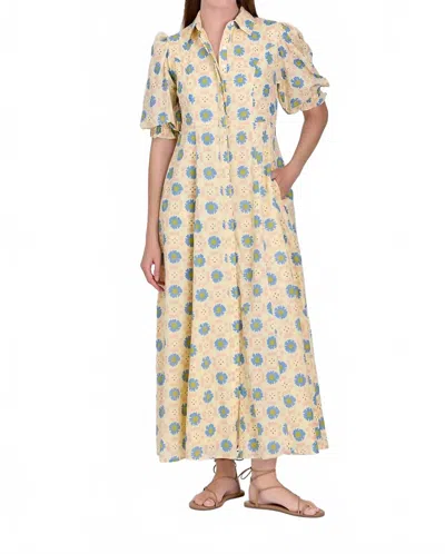 Livro Rosie Midi Dress In Porch Posy In Neutral