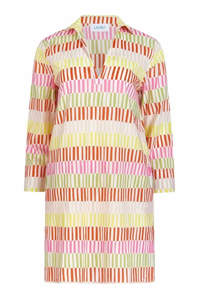 Livro Short Kurta In Sherbert Stripes In Multi