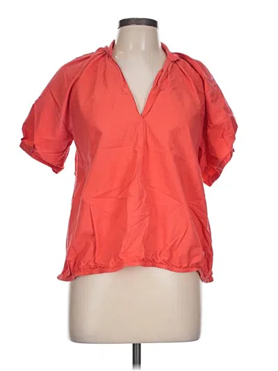 Pre-owned Livro Short Sleeve Blouse In Red