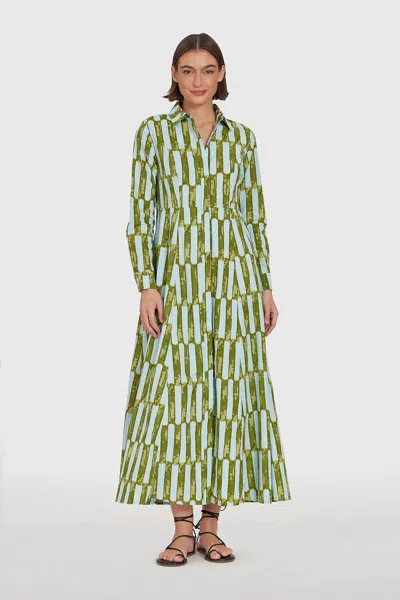 Livro Sirocco Classic Maxi Shirtdress In Green
