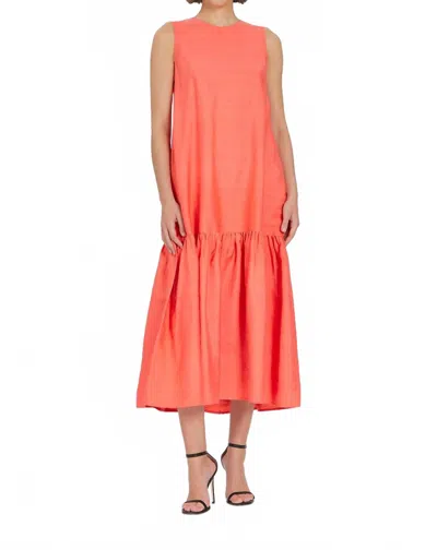 Livro Women's Evening Dress In Cranberry In Pink